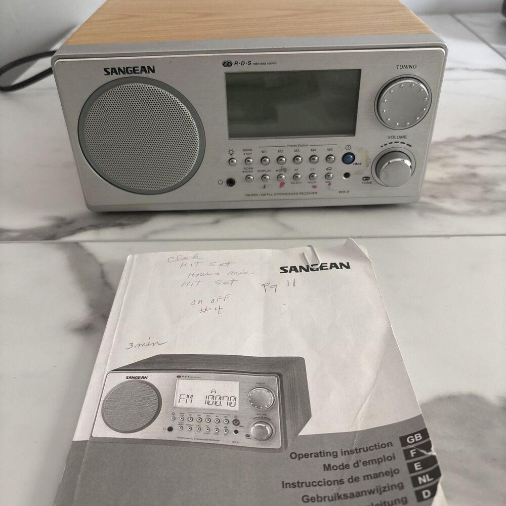 Sangean WR-2 Tabletop Digital Tuning Radio